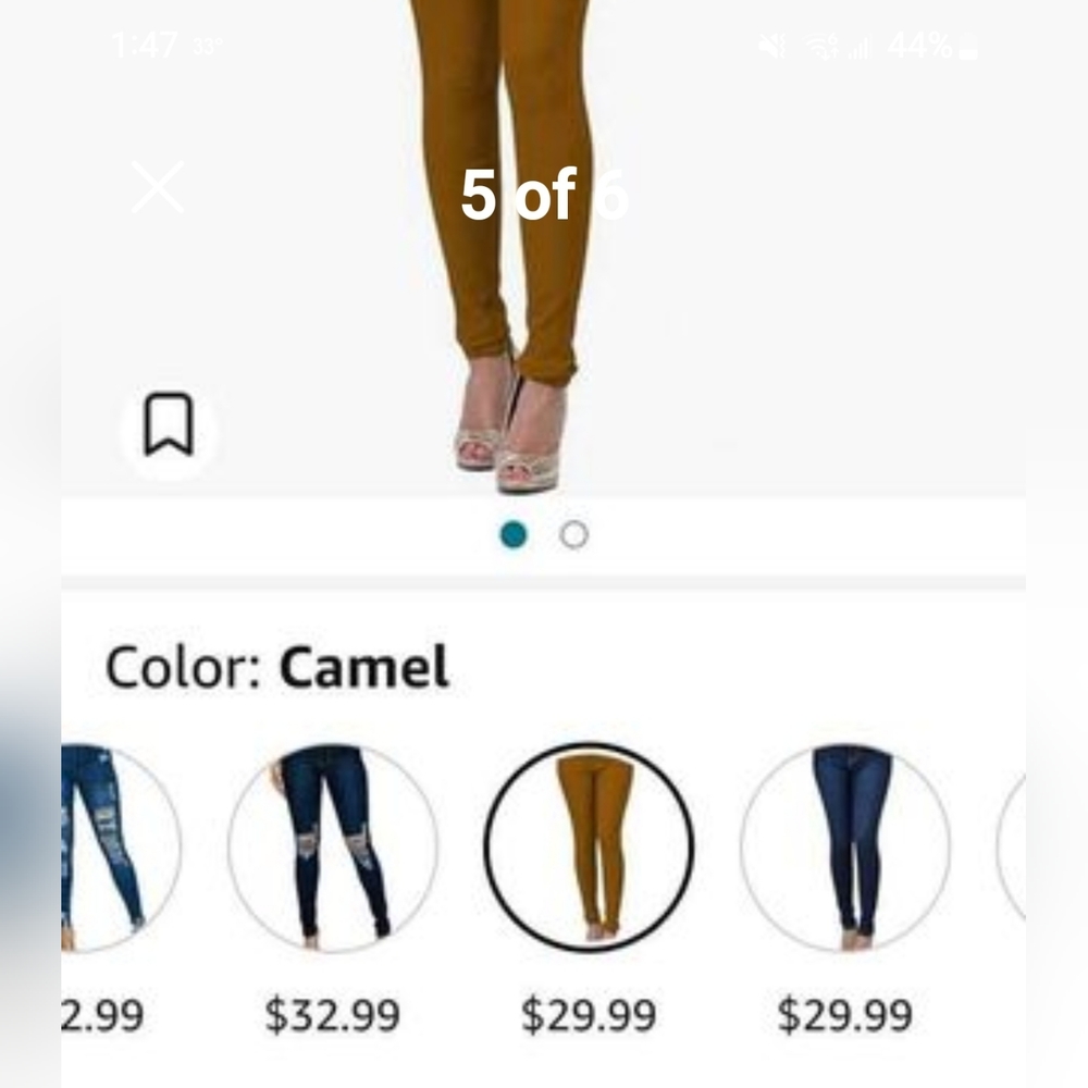 BNWT WOMEN'S LOVER BRAND FASHION STRETCH SKINNY JEANS SIZE XL (12-14) CAMEL
